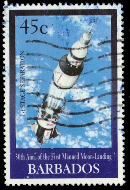 BARBADOS 968 - Manned Moon Landing 30th Anniversary (pb10540)