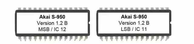 Akai S950 Fonctionnement Système 1.2B Eprom Upgrade Dernières OS pour ib109 SCSI