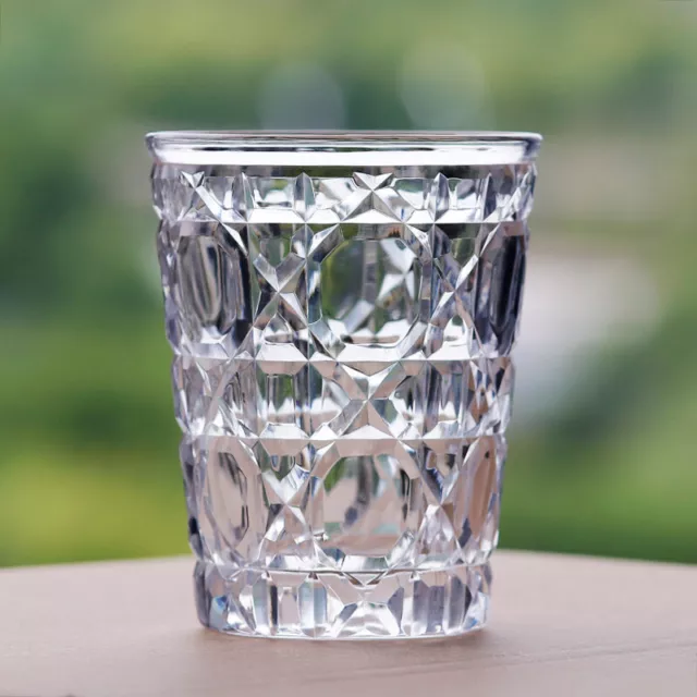 Edo Kiriko Handmade Whiskey Glasses Hand Cut Clear Crystal Drinkware Clear