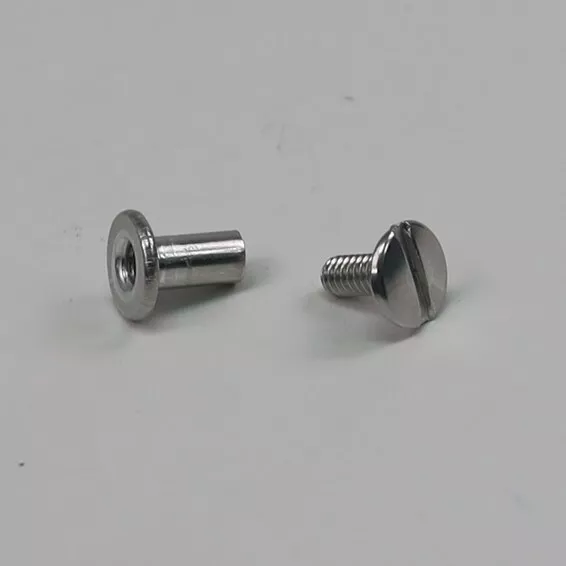 Postes de tornillo de aluminio de 3/8" de 12 unidades/tornillos de unión/tornillos de Chicago