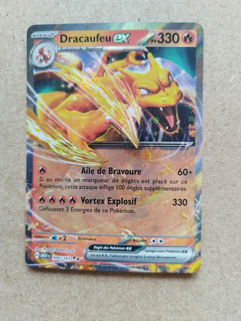 Carte Pokémon DRACAUFEU EX FA 183/165 EV3.5 151 ÉCARLATE ET VIOLET FR