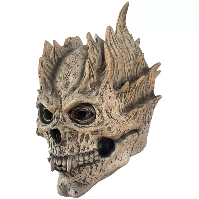 Scary Skull Mask Demon Skeleton Full Head Latex Evil Mask Horror Halloween Props 2