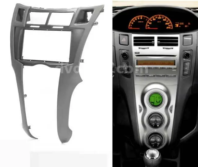 Car Radio Fascia Stereo Frame for Toyota Yaris/Vitz/Platz Dash Trim Bezel Kit
