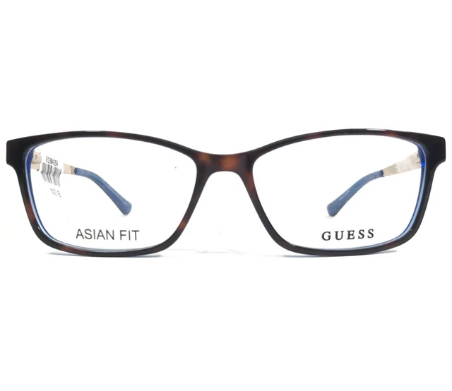 GUESS EYEGLASSES FRAMES GU2538 F 052 Clear Blue Brown Tortoise Cat Eye 55 15 135 96.25 PicClick AU