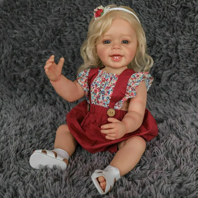 Real Handmade Reborn Baby Dolls Full Body Vinyl Silicone Girl Toddler Gift Toys