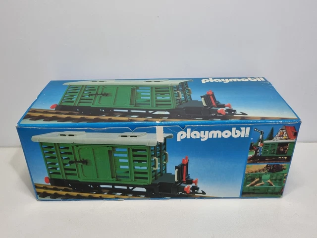 Playmobil 4114 - Wagon De Train Vintage Avec Boîte - Occasion