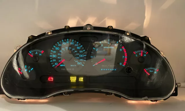 1999 Ford Mustang Gt Used Dashboard Instrument Cluster For Sale (Mph)