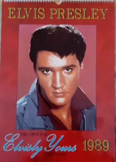 Elvis Presley  1989 Calendar,  dates match 2023, by Elvisly Yours ,  The King