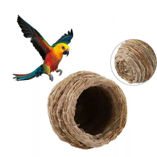 Cages Accessories Pet Supplies Straw Nest Bird Nest Breeding Cave Straw Cage