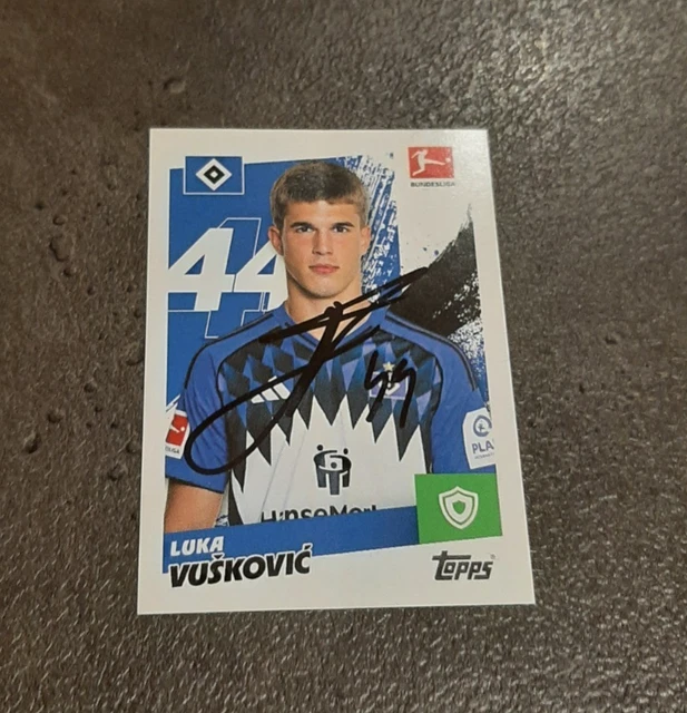TOPPS STICKER 25 26 2025 2026 Vuskovic Hamburg Original Signiert EUR 4 topps-sticker-25-26-2025-2026-vuskovic-hamburg-original-signiert-eur-4