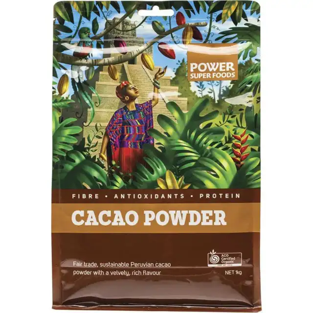 Power Super Foods Organic Cacao Powder 1Kg