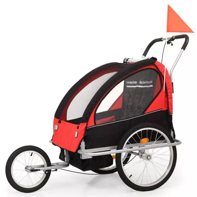 Kid Bicycle Trailer Jogger Child Baby Pet Breathable Pram Bike Stroller Children