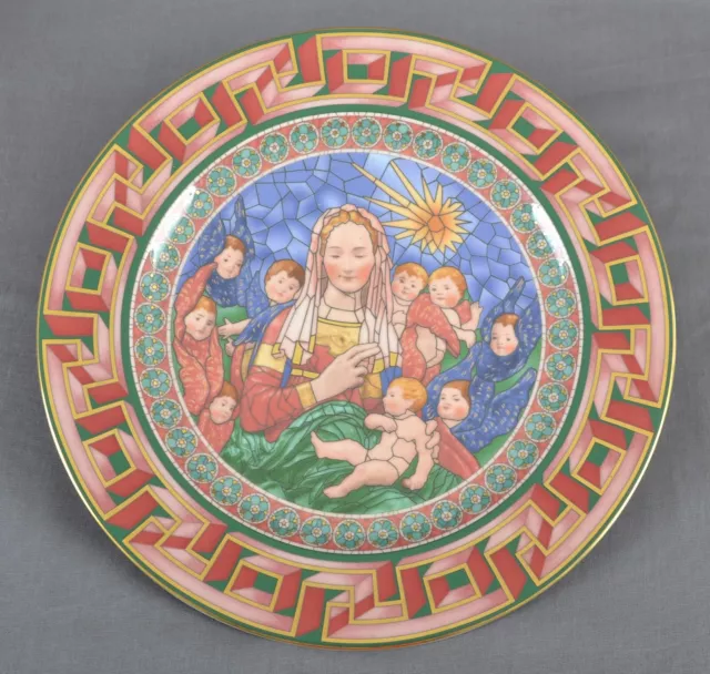 Rosenthal Versace Weihnachtsteller Christmas 2001 Wandteller Wall Plate 31 cm 3