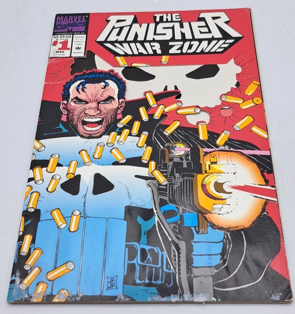 The Punisher: War Zone #1 Newsstand Die-Cut Cover (1992-1995) Marvel Comics