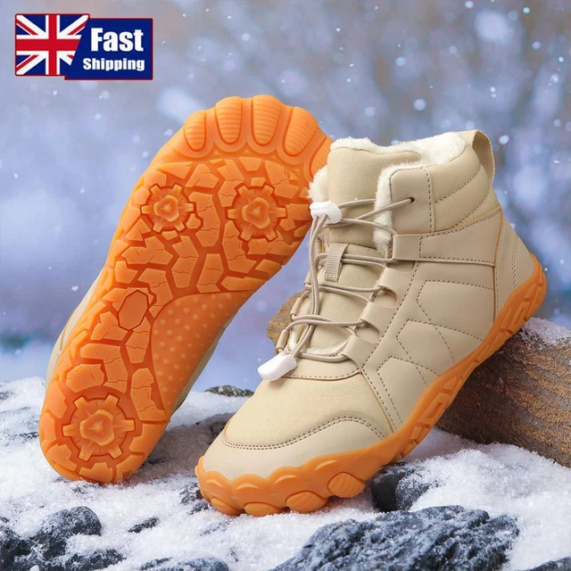 UK BAREFOOT SNOW Boots High-Top Barefoot Shoes Casual Winter Booties