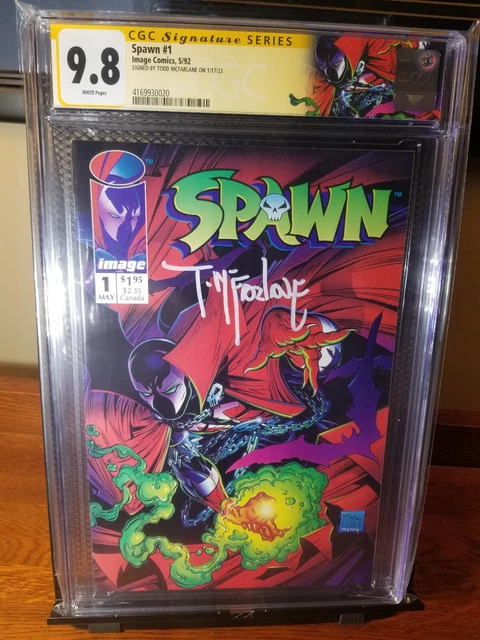 Spawn 1 CGC 9.8 Signed Todd McFarlane Limited Label Image Comics SS 2nd i Logo