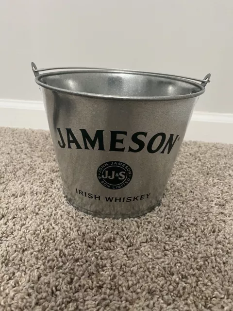 Jameson Irish whiskey Metal Beer Bucket. New Made USA BAR