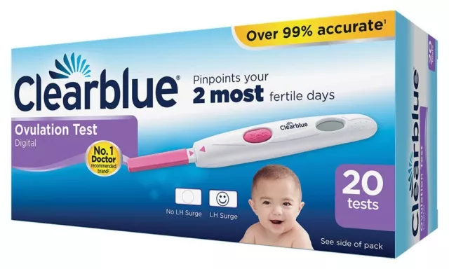 Clearblue Digital Ovulation Test 2 most fertile days 20 tests