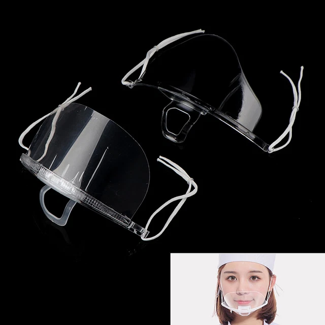 Bouclier de masque anti-bubin transparent réutilisable COUVERTURE PLAST