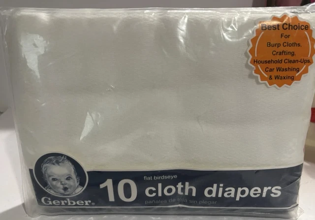 Prefold Cloth Diapers Gerber 10 Pack Cloth Diaper Prefolds Premium 6 Ply Absorbent Cotton Diapers 5 20 Lbs Pampers Size 1