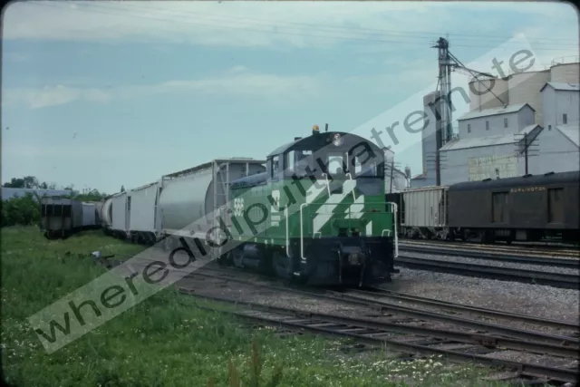 Original Slide Burlington Northern BN 566 EMD NW2 Mendota ILL 6-17-1980