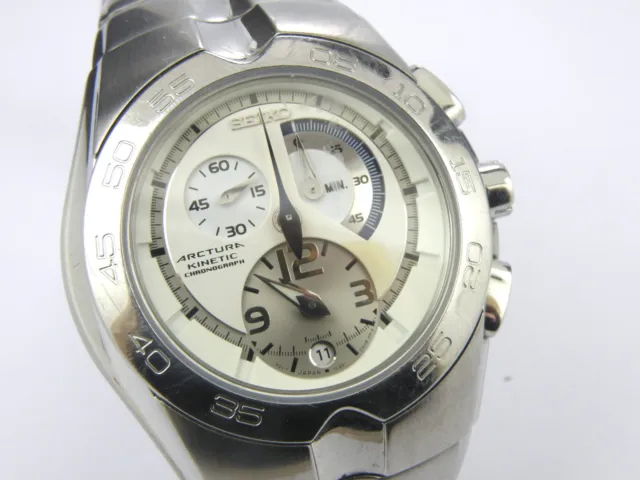 7L22-0AJ0 SEIKO ARCTURA Kinetic Chrono Watch - 100m £ - PicClick UK