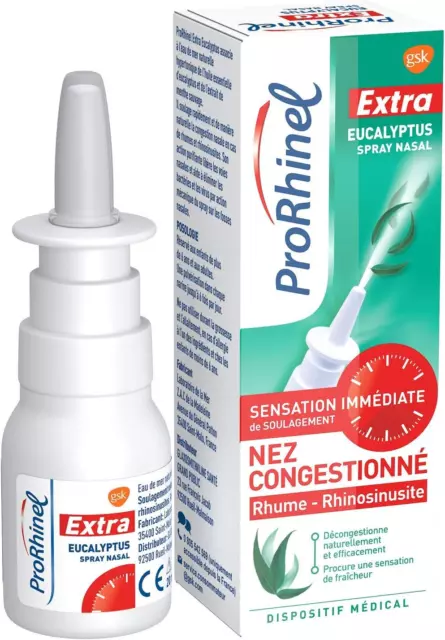 Prorhinel Spray Nasal Extra a L'Eucalyptus, Pour Nez Congestionné Et Rhume, Sens