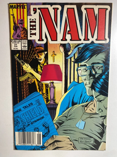 Marvel Comics The 'Nam Vol. 1 #31 (1989) Barcode Variant Vf Comic