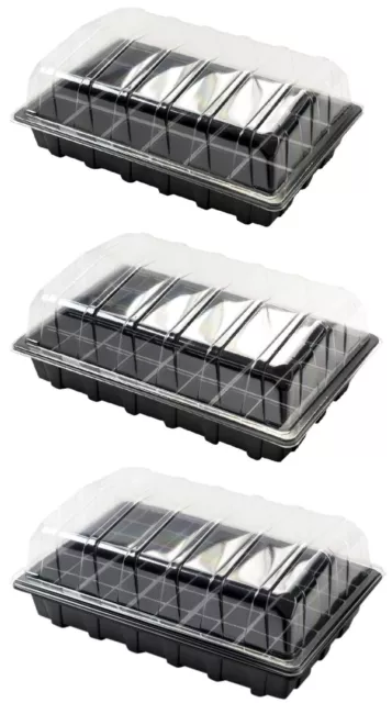Full Propagator Set with Lid & Seed Cell Tray Insert Gravel Cuttings Seedlings