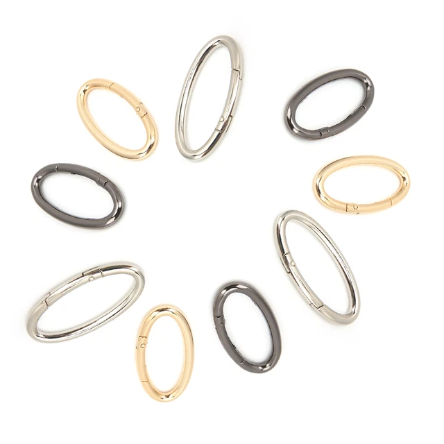 (Big)0 Shaped Ring Buckle Bag Chain Hardware DIY Accessories For Backpacks