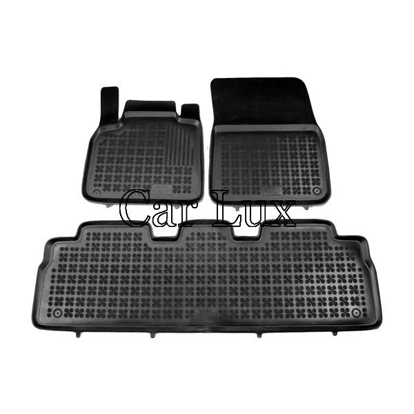 Mossa Tapis de Sol en Caoutchouc adapté pour Renault Captur I SUV (2013-2019) - Noir - Tapis de Voiture