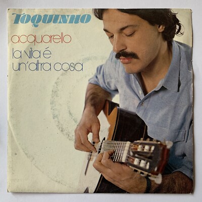 1983 EX+ Toquinho ‎– Acquarello Vinyl 7" 45 rpm La Vita È Un'Altra Cosa 
