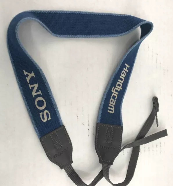 Vintage Blue SONY HANDYCAM Camera Strap
