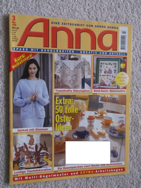 Anna; Burda - Spass an Handarbeiten; Heft 3/2000; Kunststricken u.a.; Ostern