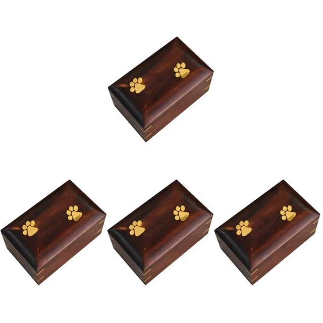 4 Count Holz Haustier Urne Für Die Einäscherung Von Haustieren