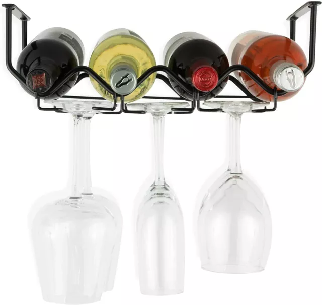 puerta copa y botellas de vino organizador para cocina botelleros soporte moderno 3