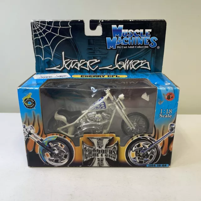 2003 Sealed Jesse James West Coast Choppers 1:18 Cherry CFL Muscle Machines 04