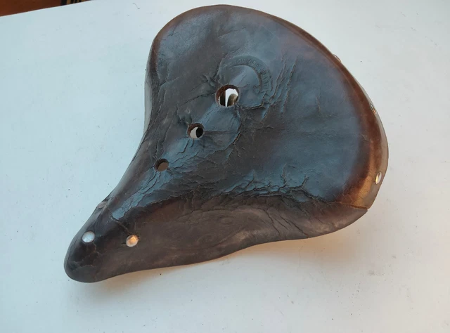 Selle De Vélo Vintage Cuir Lionrone - Pour Bicyclette Femme - Projet Restauration