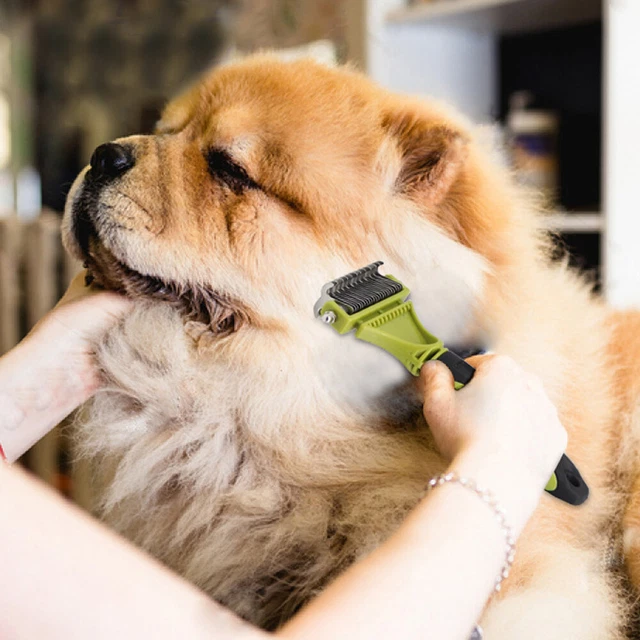 Dog Brush for Shedding Dematting Pet Grooming Cat Hair Undercoat Rake Comb Tool 3