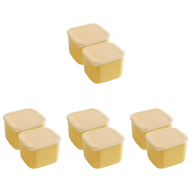 8 piezas caja de almacenamiento de queso nevera soporte de queso rebanadas de mantequilla caja nevera queso