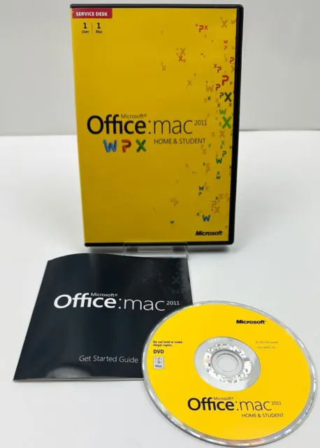 Microsoft Office MAC 2011 Home & Student DVD w/ Product Key