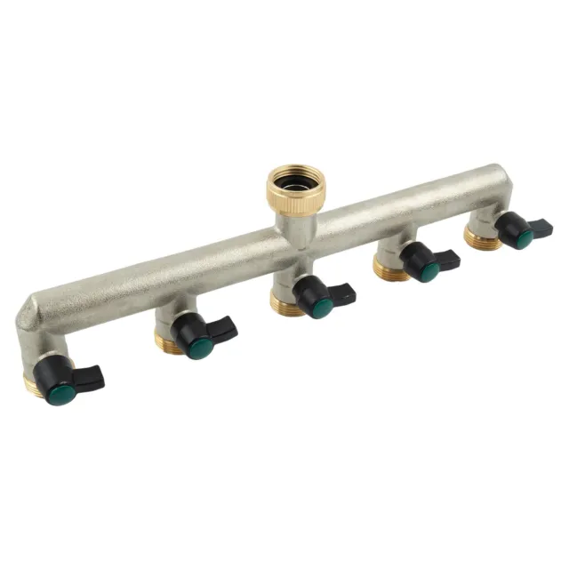 5-Way Brass Water Tap Distributor 3/4 Inch Water Distributor High Quality Hose