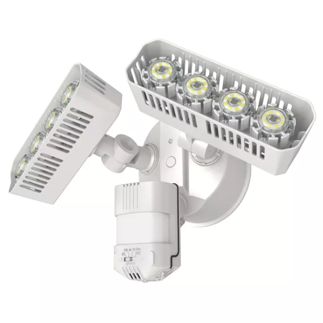 SANSI 36W LED Seguridad Focos Exterior Movimiento Detector Jardín Garaje 3600LM