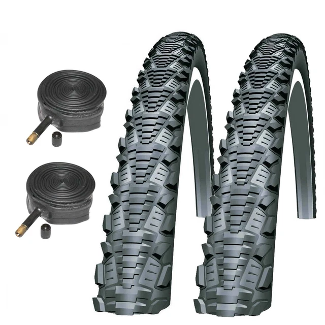 Schwalbe CX Comp 700 X 38C Cyclocross Bike Tyres With Schrader Tubes (1 Pair)