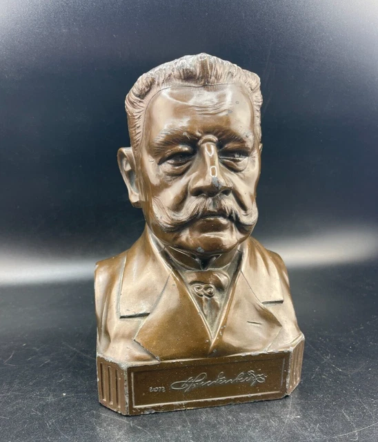 Büste ,,Paul von Hindenburg'' gemarkt Franz Küssner&Co, WK1, WW1 Militaria