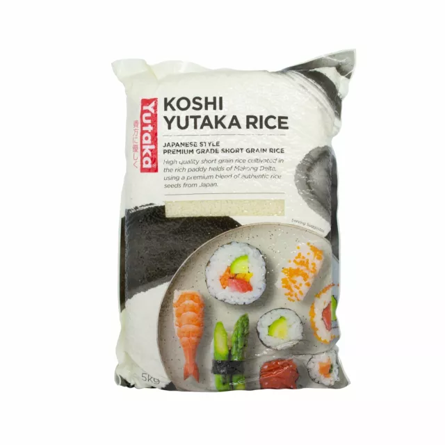Yutaka Koshi Premium Sushi Rice Japanese Short Grain Rice 5 KG or 20 KG
