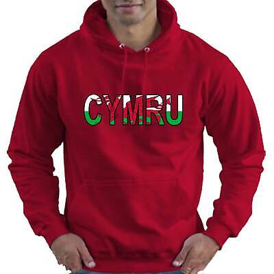 CYMRU Wales Welsh Flag Rugby Adult Unisex Mens Womens Hoodie Hooded Top Gift