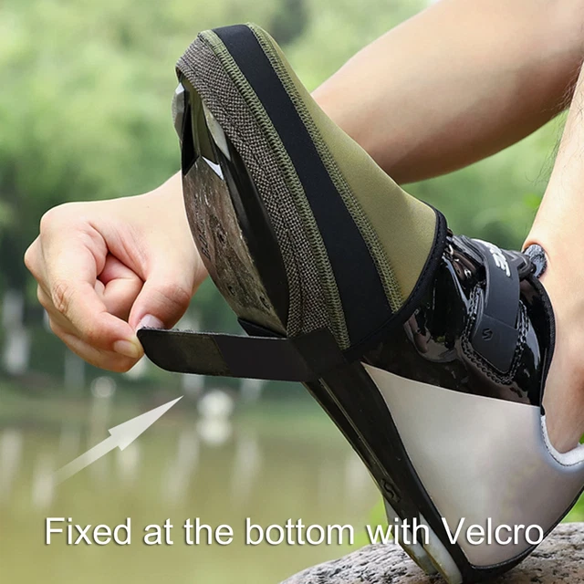 1Pair Cycling Shoe Cover Long Lifespan Perfect Fitting Half Palm Army Green Shoe