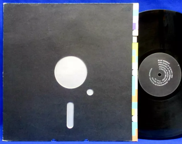 12" MAXI NEW ORDER -BLUE MONDAY /ENGLAND UK 1st PRESS DIE-CUT SILVER INNER A1/B1