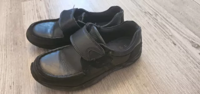 Boys Next Black Leather School Shoes Size 13 (Toddler/young Boy)